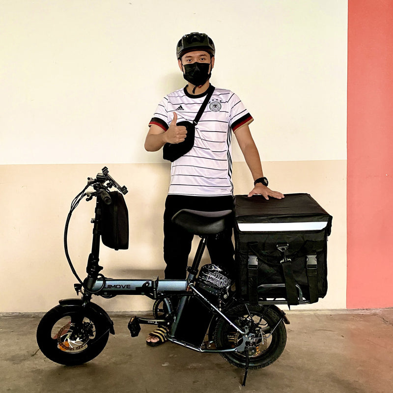 MFC rider with their delivery bag