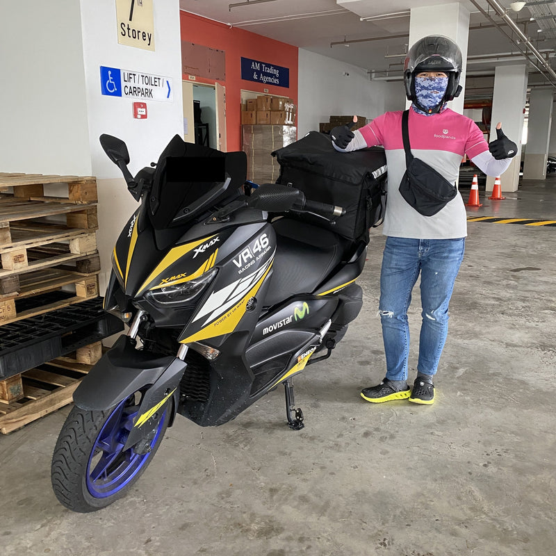MFC rider with their delivery bag
