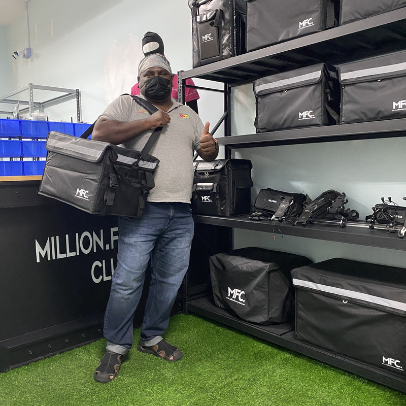 MFC rider with their delivery bag
