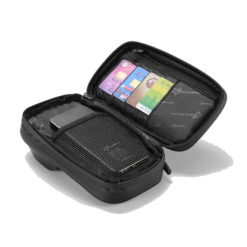 [Waterproof] RockBros Front Pouch Mobile Phone Holder for Bicycle, Mountain, Foldable, Road Bike, Motorbike, Motorcycle
