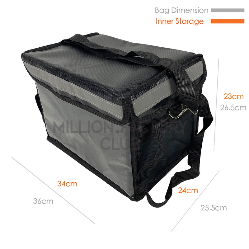 22L Litres Sling Velcro Series Food Delivery Thermal Bag