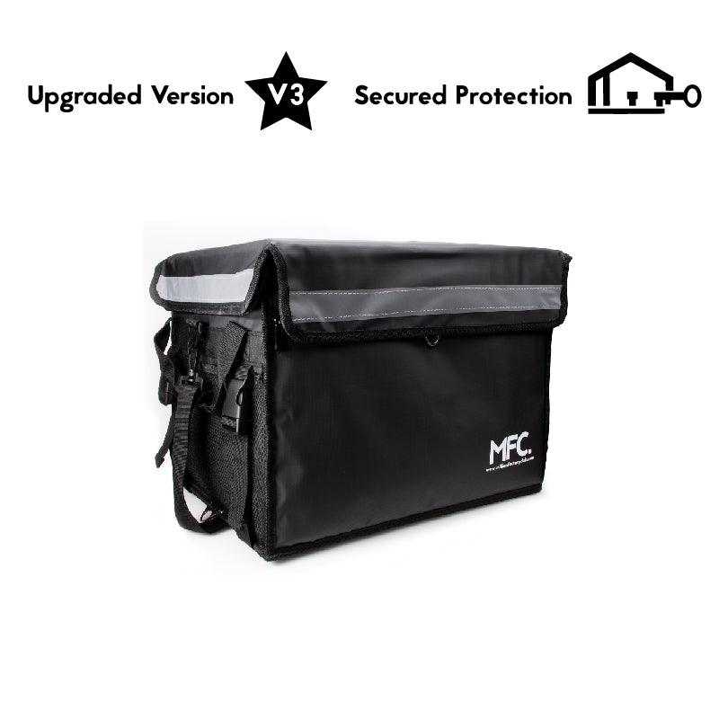 MFC 32L MAGNETO V3 Series Magnetic and Zip with Lock Ring Sling Food Delivery Thermal Bag