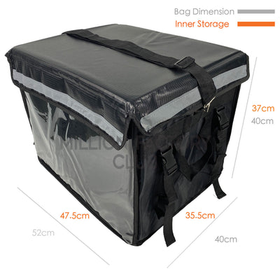 80L Litres Sling Velcro Series Food Delivery Thermal Bag