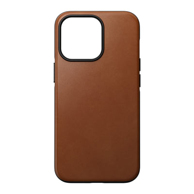NOMAD Rugged Horween Leather Magsafe Case for iPhone 13 Pro 6.1", English Tan