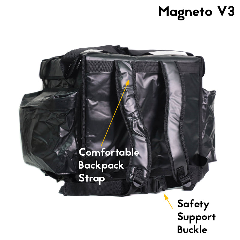 MFC 53.3L MAGNETO V3 Armour Series Magnetic and Zip with Lock Ring Backpack Food Delivery Thermal Bag