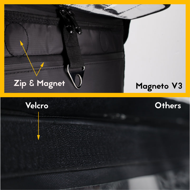 MFC 122L MAGNETO V3 Series Magnetic and Zip with Lock Ring Sling Food Delivery Thermal Bag