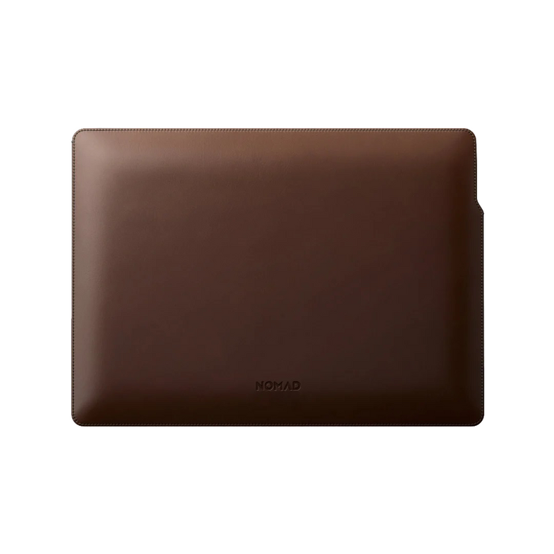 NOMAD Horween Leather Sleeve for MacBook Pro / MacBook Air 13", Rustic Brown